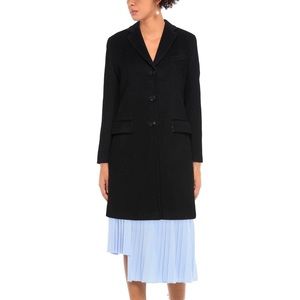 Bottega Martinese Black Wool Coat Size IT40 Never Worn